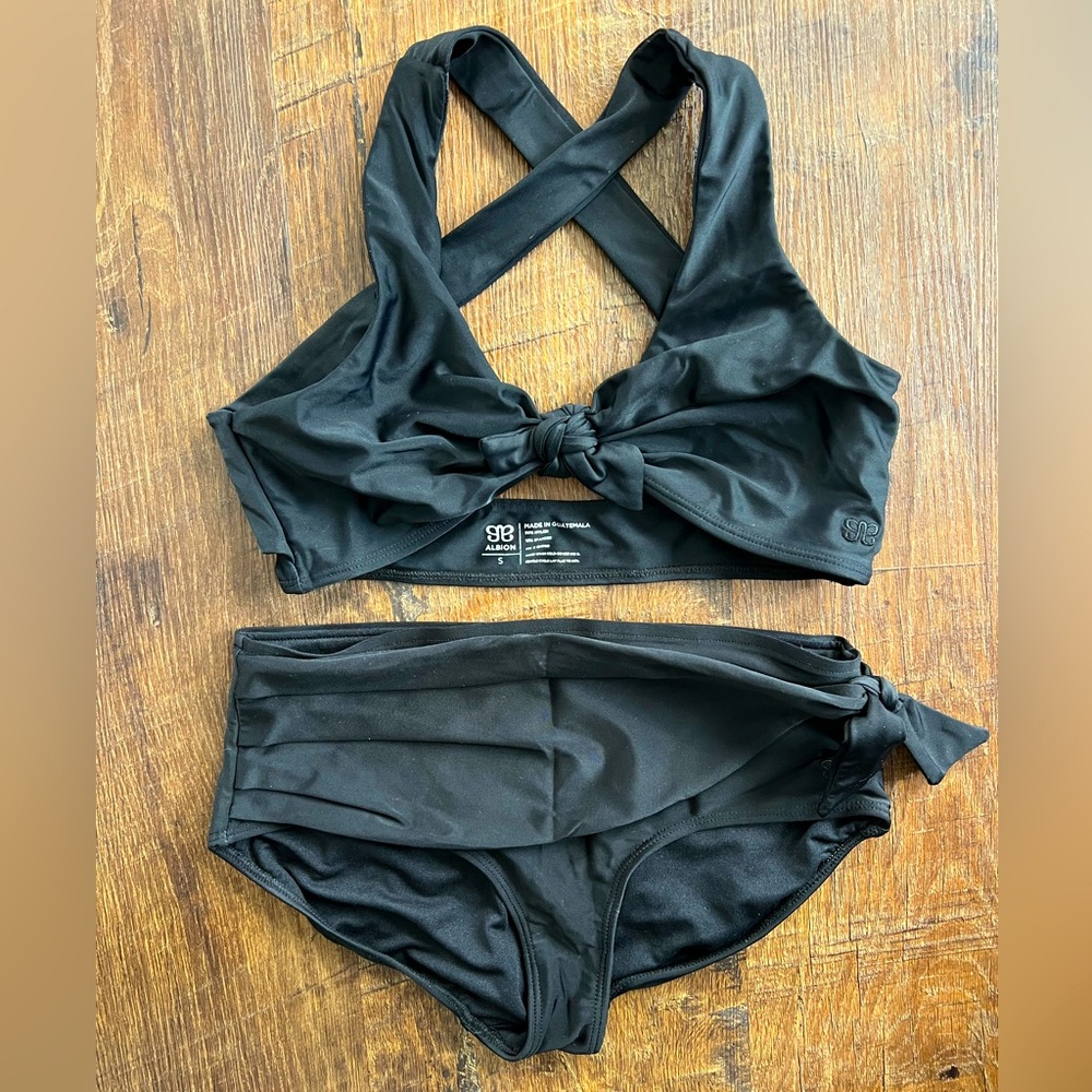 Albion Black Two Piece Swim Suit